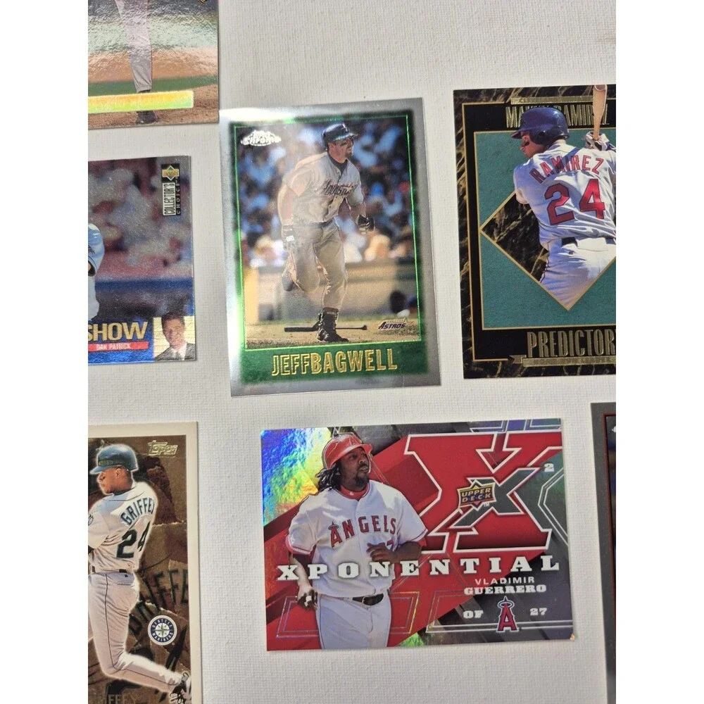 MLB Baseball Card Star Lot Ken Griffey Jr Jeff Bagwell David Ortiz Vladimir...
